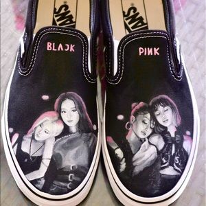 Blackpink vans hand painted by Michael Braudis